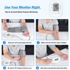 AILE Blood Pressure Monitor, Blood Pressure Machine Upper Arm Large Cuff(8.7"-16.5"), High Automatic Blood Pressure Monitors Cuff for Home Use, Manual Arm Bp Monitor, 2 * 99 Memory (White)