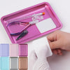 Practical Stainless Steel Manicure Equipment Tray Dental Tray False Nails Dish Tools Storage for Nails Accessories Beauty Tool Container