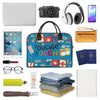 Large Capacity Travel Handbag with Zipper, Portable Nylon Crossbody Bag for Men Women Overnight Sports Gym Coastal | Portable, lightweight, durable