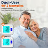 Upper Arm Blood Pressure Monitor with Wide Range Cuff 8.7"-16.5", 4" Large Backlit Display Automatic BP Machine, Dual-User 2×90 Memory Accurate Tensiometro Digital for Home Use with Storage Bag