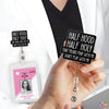 Half Hood Half Holy Badge Reel Funny Christian Nurse Badge Reel Bible Jesus Dont Play with Me Badge Holder with Retractable Clip for RN LPN MA Medical Worker Teacher Doctor Accessories Gifts 2 Inches