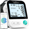 Blood Pressure Monitor for Home Use: Easy@Home Bluetooth BP Machine with Free MyHeartPal App, Digital Blood Pressure Machine with Large Backlit LCD Display, Fits 8.7–16.5 in Arms, EBP-20T