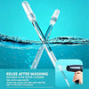 Ear Cleaner Sticky Pick, 24/48PCS Washable Resin Tip Adhesive Ears Digging Stick, Gentle Ear Remover Sticks Prime with Wet Wipes, Reusable Soft Sticky Ear Cleaning Stick for Adults Elder (M, 48PCS)