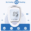 Glucose Monitor Kit, High Accuracy Blood Sugar Testing Kit with 100 Glucometer Strips & 100 Lancets, Larger-Screen Glucose Monitor with Lancing Devices, No Coding, Portable for Home or Travel