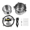 8L Steam Autoclave Sterilizer 110V 1.2KW Portable Lab Sterilizer 304 Stainless Steel, High Pressure Dental Medical Autoclave with Temperature Control 126-129℃ for Lab Equipment Tattoo Nail Tools