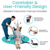 Vive Electric Patient Lift for Home Use with Sling - Portable, Adjustable Medical Patient Lift for Home Use - Electric Sit to Stand Chair for Elderly, Adults & Handicap - Person Floor Transfer Assist