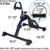 Vaunn Under Desk Bike Pedal Exerciser Ergometer with LCD Display – Mini Pedal Exerciser for Arm & Leg Workout, Folding Desk Cycle for Home Office, Physical Therapy & Low Impact Cardio