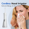 Nasal Irrigation System, Electric Sinus Rinse Machine with 30 Salt Packets, Dual Water Tank Self-Cleaning and Automatic Waste Collection, Nasal Washer for Congestion & Sinus Care (Large)