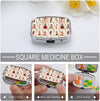 Poker Pinup Girls Metal 2 Compartment Pill Organizer Portable Pill Box for Pocket Daily Portable Medicine Vitamin Tablet Storage