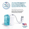 NASALFRESH MD Premium Bundle–Dual Powered Nasal Irrigation System Nasal Rinse and Wash, Sinus Decongestant Relief System, 60 Saline Packets, Case, Rechargeable, 2 Sets of Nose Pillows–Snoring Remedy