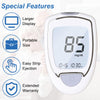 Glucose Monitor Kit, High Accuracy Blood Sugar Testing Kit with 100 Glucometer Strips & 100 Lancets, Larger-Screen Glucose Monitor with Lancing Devices, No Coding, Portable for Home or Travel
