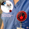 MMIW No More Stolen Sisters Missing Murdered Indigenous Badge Reel Woman Hands No More Stolen Badge Holder with Retractable Clip for RN LPN MA Medical Worker Teacher Doctor Accessories Gifts 2 Inches