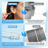 Sticky Ear Cleaning Stick, Reusable Sticky Ear Cleaner with Soft Flexible Tip, Gentle Adhesive Ear Cleaning Sticks for Earwax Removal, Home Personal Care Hygiene Kit (3 Boxes/72 Pcs)