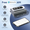 Wireless Bluetooth Blood Pressure Monitor for Home Use: Easy@Home Rechargeable BP Machine with Large Cuff, Free MyHeartPal App, One-Piece Design, Compact & Portable, iOS & Android Compatible, EBP-96B