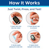Pip Glucose Monitor Kit with 150 Test Strips and 160 Lancets - Complete Blood Sugar Testing Kit for Diabetes Care at Home | Includes Glucometer, Lancing Device, Travel Case & Diabetic Test Strips