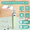 Electric Nasal Aspirator for Baby, Nose Sucker for Baby with IPX6 Waterproof, Self-Cleaning, Adjustable Nose Suction for Toddlers, Built-in Music & Light Soothing, Green