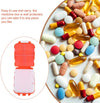 DOITOOL Portable Medicine Organizer Case Three-Tier Eight Compartments Foldable Pill Box Large Capacity Travel Compact Storage for Daily Medication and Vitamins