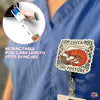 Check Thy Posture Badge Reel Funny Medieval Shrimp Cute Office ID Badge Holder with Retractable Clip for Doctor Student Medical Assistant Coworker Work Doctor Accessories Gifts 2 Inches