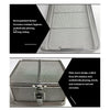Medical 304 Stainless Steel Instrument Sterilization Basket, Mesh Perforated Baskets Sterilization Tray with Lid and Lock,Cleaning Washing Surgical Instruments Case,for Hospital,10 * 10 * 5cm