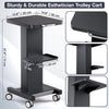 Noverlife Beauty Salon Rolling Cart, Heavy Duty Carbon Steel Esthetician Cart with Wheels Esthetician Trolley for Cavitation Machine Load 260Lbs, Mobile Facial Machine Stand for Spa Equipment Storage