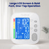 Upper Arm Blood Pressure Monitor for Home Use, Digital BP Machine Sphygmomanometer with 398 Reading Memory, Adjustable Arm Cuff 8.6"-17.7" (22-45 cm) Large LCD Display with Bluetooth Sync