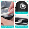 Personal Pill Organizer 2PACK- Medicine Pill Case with Medicine Tracker, Waterproof Pill Box, 7 Compartments, Foldable Design (Black& White A)