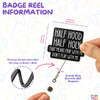 Half Hood Half Holy Badge Reel Funny Christian Nurse Badge Reel Bible Jesus Dont Play with Me Badge Holder with Retractable Clip for RN LPN MA Medical Worker Teacher Doctor Accessories Gifts 2 Inches