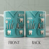 Dental Coffee Mug Featuring Dental Equipment Designs, Personalized Custom Coffee Mug, Gift For Dentists, Dentist Gifts For Men Women, Graduation Gifts For Dental Students (TR)