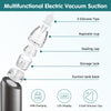 Ear Wax Vacuum Removal Kit with Carrying Case, 6 Levels Electric Strong Suction Ear Vacuum Wax Remover, USB Charge Ear Vacuum Cleaner, Ear Wax Suction Remover Device for Adults and Kids