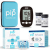 Pip Glucose Monitor Kit with 150 Test Strips and 160 Lancets - Complete Blood Sugar Testing Kit for Diabetes Care at Home | Includes Glucometer, Lancing Device, Travel Case & Diabetic Test Strips