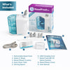 NASALFRESH MD Premium Bundle–Dual Powered Nasal Irrigation System Nasal Rinse and Wash, Sinus Decongestant Relief System, 60 Saline Packets, Case, Rechargeable, 2 Sets of Nose Pillows–Snoring Remedy