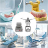 Dental Flexible Denture Machine 110V 400W Laboratory Injection Equipment Invisible Denture Molding Machine with Heating Press System Desktop Dental Tool for Dentistry Clinics