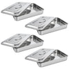 4 Pcs Medical Surgical Trays with Handle Grip and Lid 12 Inch Sterilized Metal Box Dental Instruments Organizer Holder 201 Stainless Steel Tray for Dental Instruments Medical Surgical