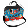 Large Capacity Travel Handbag with Zipper, Portable Nylon Crossbody Bag for Men Women Overnight Sports Gym Coastal | Portable, lightweight, durable