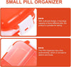 DOITOOL Portable Medicine Organizer Case Three-Tier Eight Compartments Foldable Pill Box Large Capacity Travel Compact Storage for Daily Medication and Vitamins