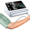 Blood Pressure Monitor for Home – Large Backlit Screen with Trend Curve, Rechargeable Upper Arm BP Machine, Accurate Readings, 180 Memory for 2 Users, Digital Machine with Comfortable Large Cuff