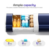 Betife Travel Pill Organizer Weekly 7 Day, Compact Daily Pill Box, Portable Medicine Case, Cute Pill Holder for Vitamins Supplements, Drawer-Shaped Pills Organizer