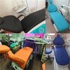 Dental Chair Covers 4Pcs/Set PU Leather Elastic Waterproof Protective Case Seat Chair Cover Dentistry Lab Dentist Equipment