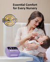 HEYVALUE Nasal Aspirator for Baby, Hospital Grade Nose Sucker with 9 Levels Suction, Night Light and Nursery Rhyme Soothing, Electric Nose Suction for Baby with Food-Grade Silicone Tips Purple