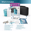 NASALFRESH MD Premium Bundle–Dual Powered Nasal Irrigation System Nasal Rinse and Wash, Sinus Decongestant Relief System, 60 Saline Packets, Case, Rechargeable, 2 Sets of Nose Pillows–Snoring Remedy