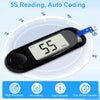 Blood Sugar Monitor,Glucose Monitor Kit with 50 Test Strips & 50 Lancets for Diabetes Testing, Blood Glucose Meter with Auto Eject, No Coding & Large LCD for Seniors