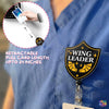 Wing Leader Badge Reel Bookish Dragon Romantasy Fantasy Books Book Lover Readers Badge Holder with Retractable Clip for RN LPN MA Medical Worker Teacher Doctor Accessories Gifts 2 Inches