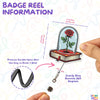 Romance Rose Flower Badge Reel Romance Reading Nurse Badge Reel Bookish ID Badge Holder with Retractable Clip for Doctor Student Medical Assistant Coworker Work Doctor Accessories Gifts 2 Inches