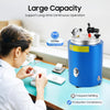 350W Round Wax Injector Machine, Wax Injection Machine 86-230°F Digital Temperature Control Air Pressure Adjustment Dual Nozzles Wax Casting Equipment for Jewelry Dental Models