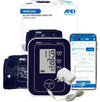 A&D Medical UA-651BLE Blood Pressure Monitor + AC Adapter Bundle – Bluetooth Upper Arm BP Machine with App Compatible to iOS & Android
