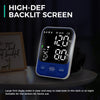Blood Pressure Monitor Upper Arm Monitors for Home Use BP Machine with 2x120 Reading Memory Adjustable Arm Cuff 8.7"-15.7" Large Display with LED Background Light Storage Bag Light Blue