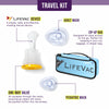 LifeVac Blue Travel Kit 2 Pack - Portable Suction Rescue Device, First Aid Kit for Kids and Adults, Portable Airway Suction Device for Children and Adults
