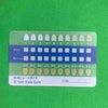 Veemoon 20pcs Tooth Shade Guide PVC Frosted Long Strip Teeth Contrast Cards Oral Supplies Dental Equipment for Professional and Household Use