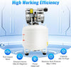 Air Compressor,1HP 10.57Gal, Oil-Fr-ee Air Compressor, 115PSI 750W Quiet Air Pump with All-Copper Motor, for Den-tal Lab Beauty Equipment