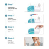 NASALFRESH MD Premium Bundle–Dual Powered Nasal Irrigation System Nasal Rinse and Wash, Sinus Decongestant Relief System, 60 Saline Packets, Case, Rechargeable, 2 Sets of Nose Pillows–Snoring Remedy